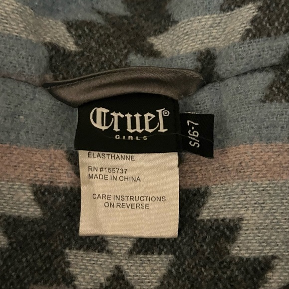 Girls western Aztec print jacket - Picture 2 of 2